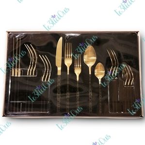 DISNEY PARKS 20PC MICKEY SHAPE GOLD STAINLESS STEEL FLATWARE